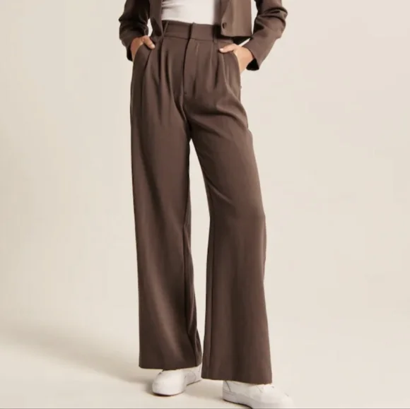 A&F tailored wide leg pants - Picture 1 of 11